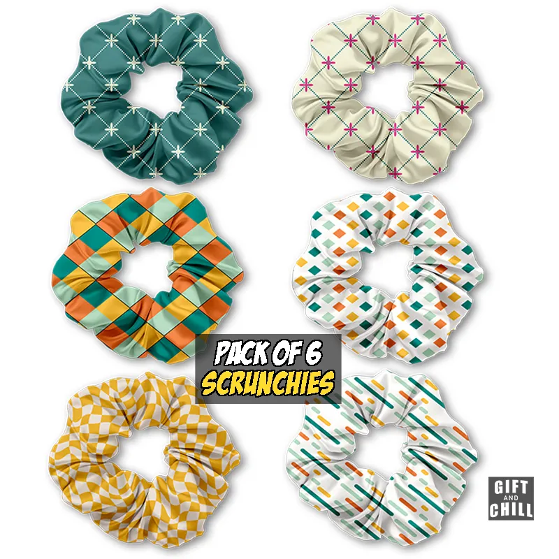 Line Pattern Scrunchies Set 1 - Gift and Chill