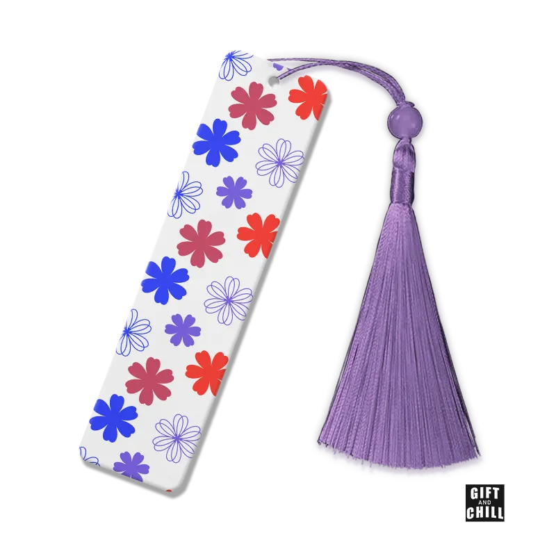 Floral Pattern Bone China Bookmark Set  5 - Book Lover Gift - Image 4