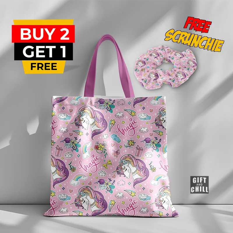 Magic Unicorn Canvas Tote Bag 88 A - Gift And Chill