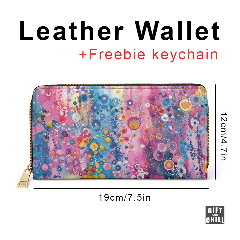 Colorful Artistic Pattern PU Leather Wallet 1A - Gift and Chill