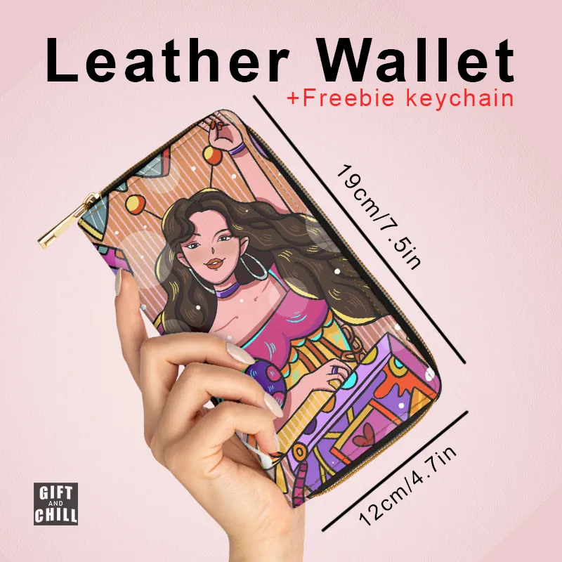 Beautiful Girl Pop Art PU Leather Wallet 13A - Gift and Chill