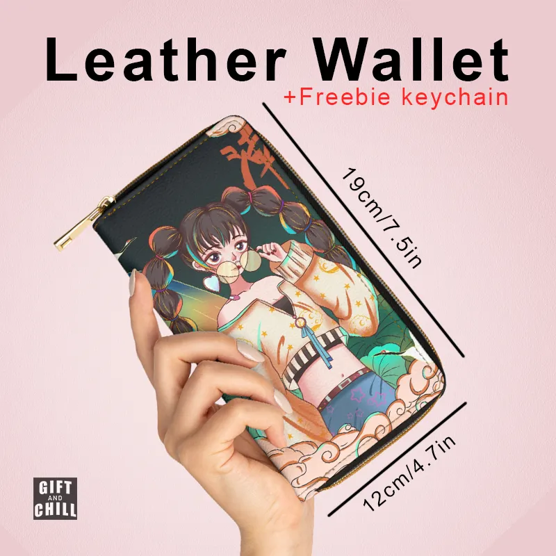 Cute Korean Girl PU Leather Wallet 10A - Gift and Chill